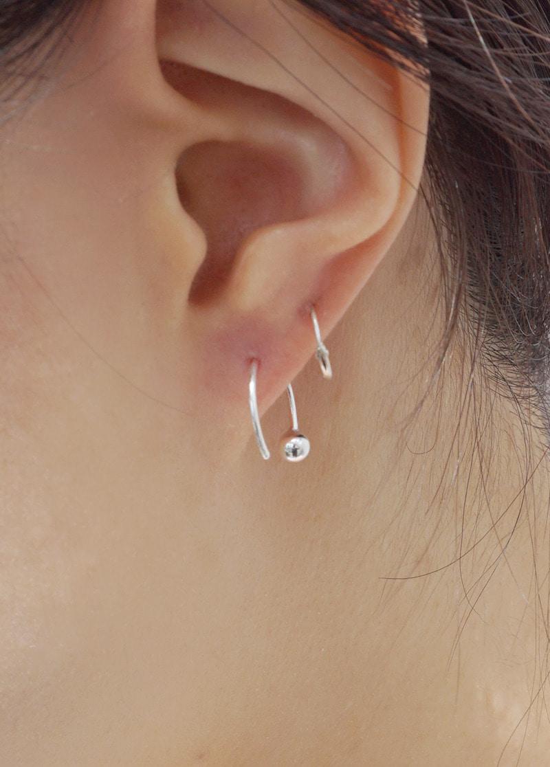 [E104][siver]minimalist symbol earring/은귀걸이/미니멀귀걸이
