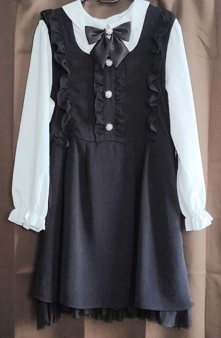 アベイル 地雷系 量産型 黒 フリル ワンピース 長袖