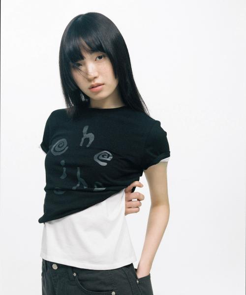 LOGO SLIM T-SHIRT, BLACK