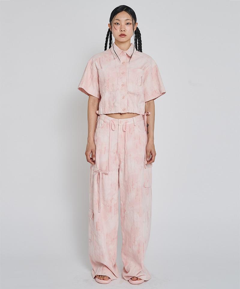 PIO JACQUARD WIDE PANTS_PINK