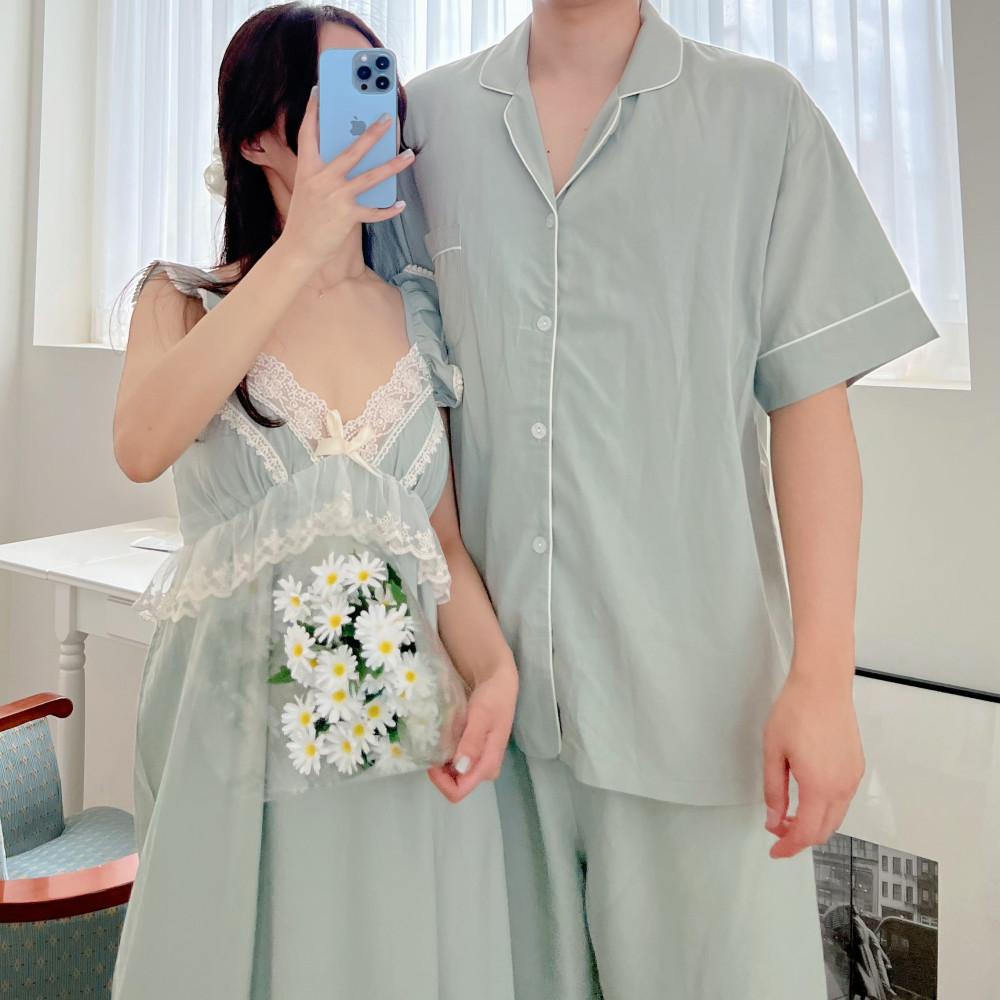 민트 공주잠옷 신혼부부커플잠옷 잠옷브랜드