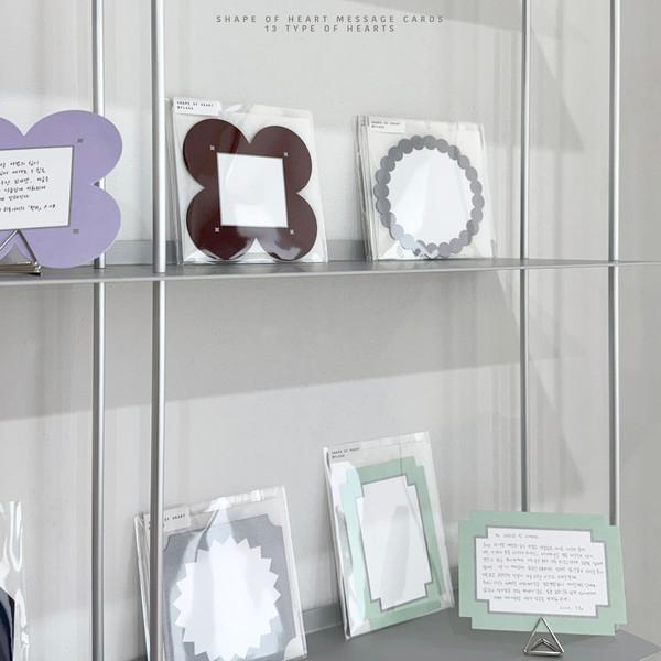 SHAPE OF HEART CARDS