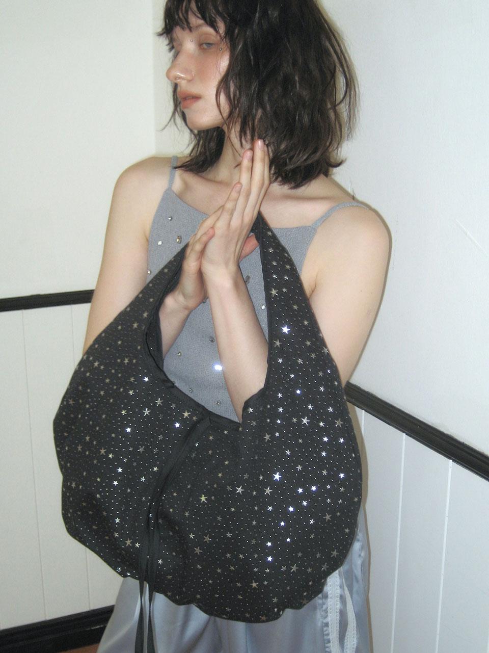 PLUMPY HOBO BAG [STAR SILVER BLACK]