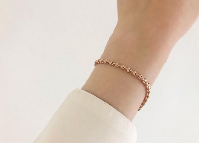 14K,18K 볼륨사각박스S 여자 팔찌- bracelet