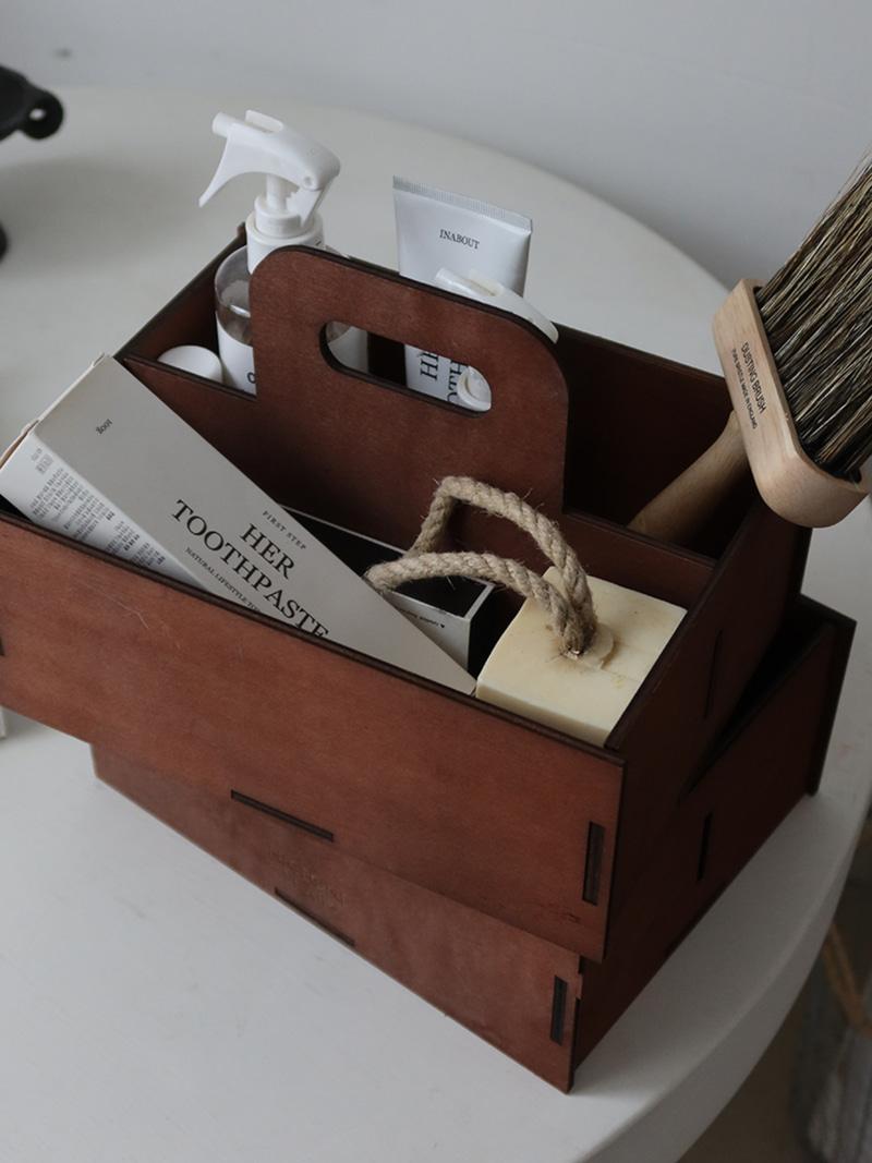 우드 티크 정리함 2종