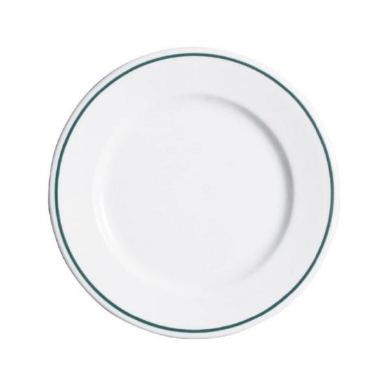폴바살 이사바 원형접시 M 23cm 그린라인 도자기 1인용메인요리식기 빈티지 레트로