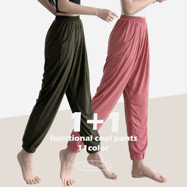 (1+1)[조거ver/요가복강추!] 냉장고 여름 필라테스 요가 운동복 하렘 조거 팬츠
