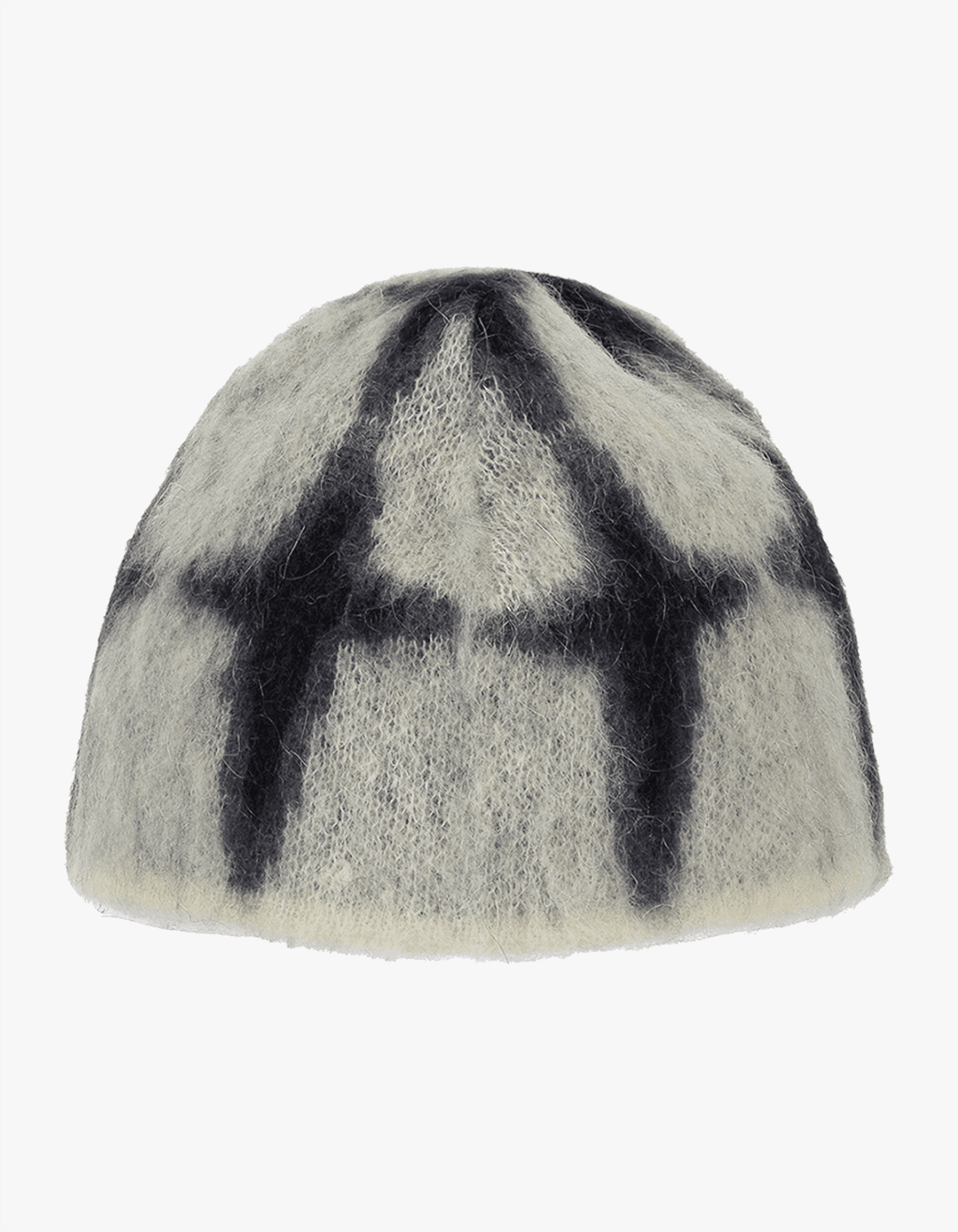 Cross Angora Beanie - Ivory