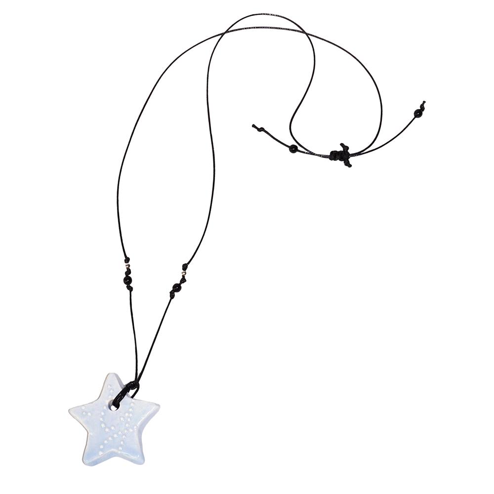 Lucky star necklace - blue