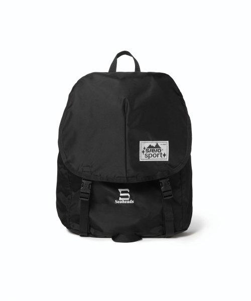 DRAWSTRING NYLON BACKPACK_BLACK