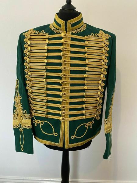 New Napoleonic Hussar Uniform Miltary Style Tunic Pelisse Jimmi Hendrix Military Jacket For Men