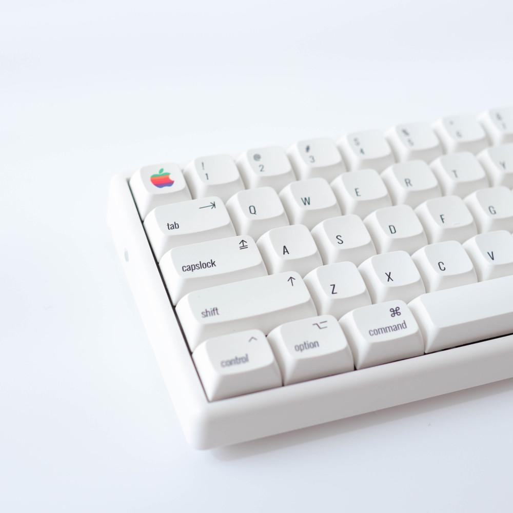 애플 슬림 레트로 키캡 XDA PBT 기계식 키보드