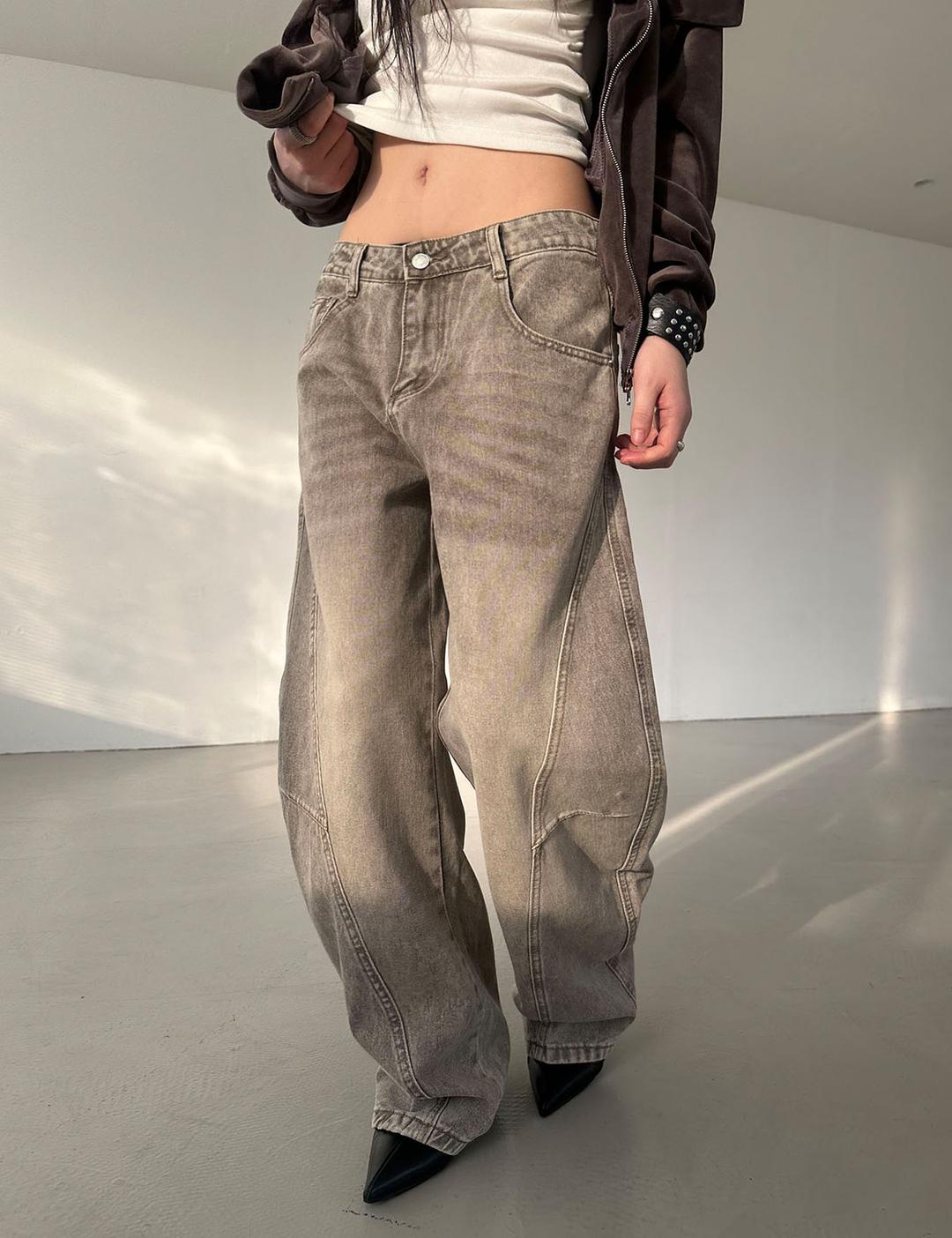 이너뮤트 beige curve jean (1color)