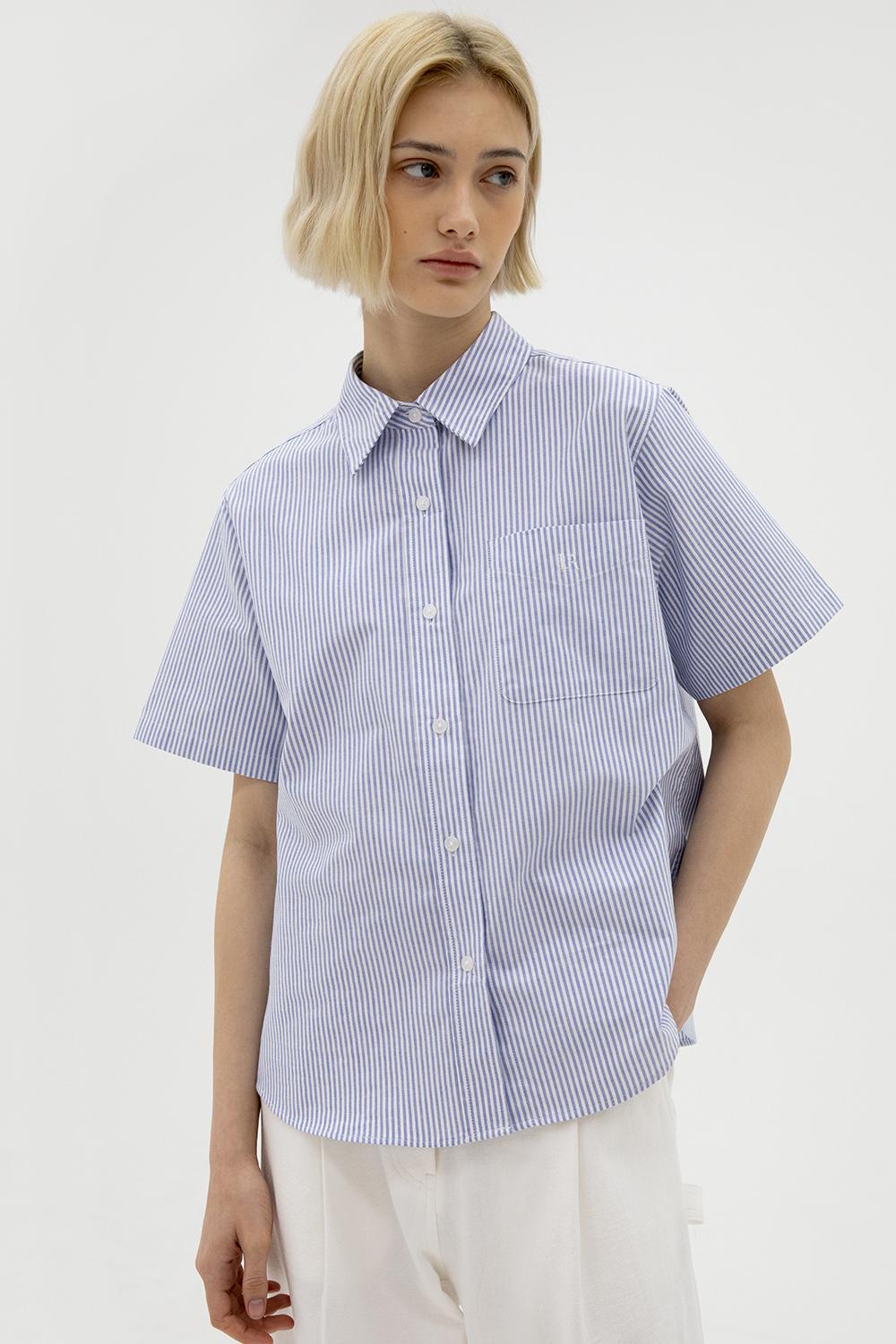 Striped Oxford Shirts - Blue stripe