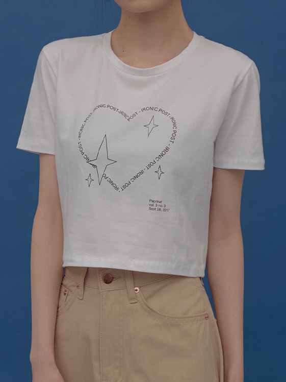 나타샤 하트 반팔티셔츠