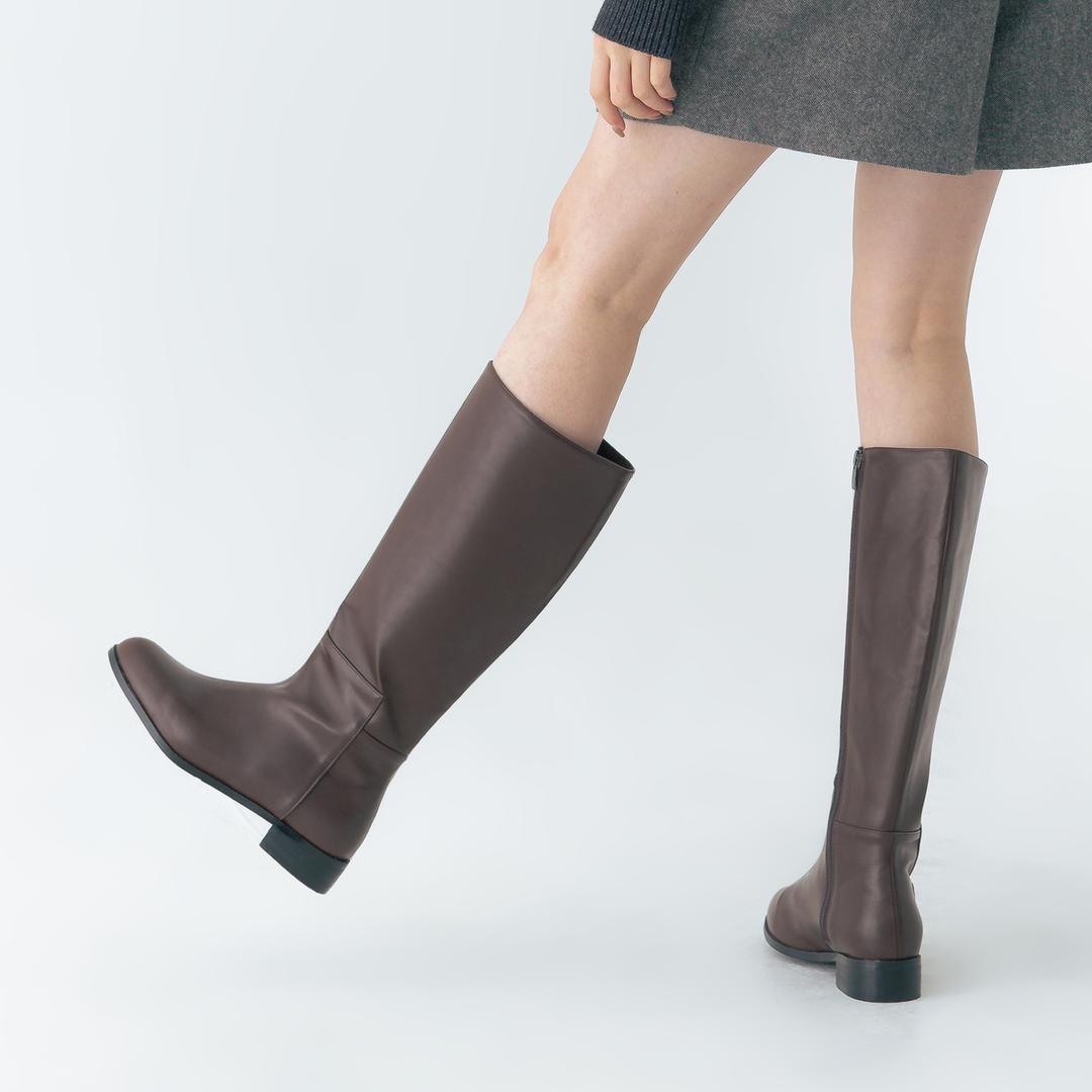 [유튜버픽]앰플 롱부츠 412248002 (3cm/2color)