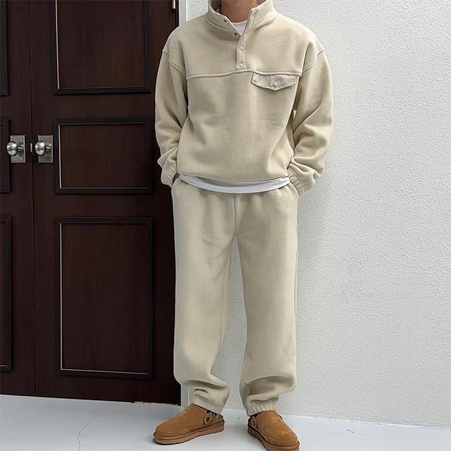 [빠른출고] 더핫 풀오버 기모 셋업