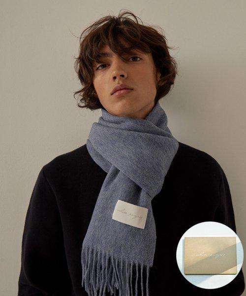 LAMBS WOOL 100 MUFFLER [DENIM]_남녀공용