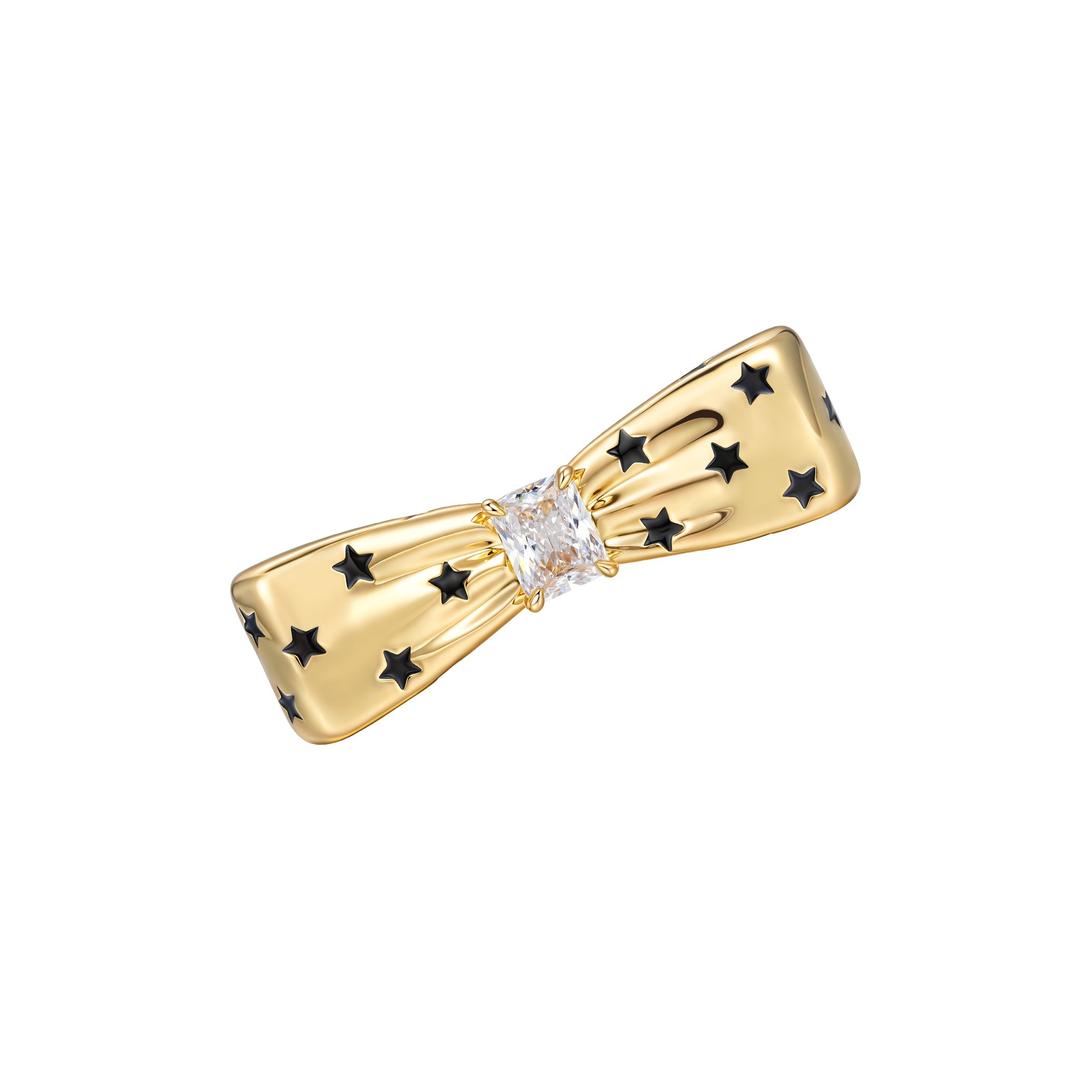 Paradise / Star Polka Dot Hair Clip - Gold