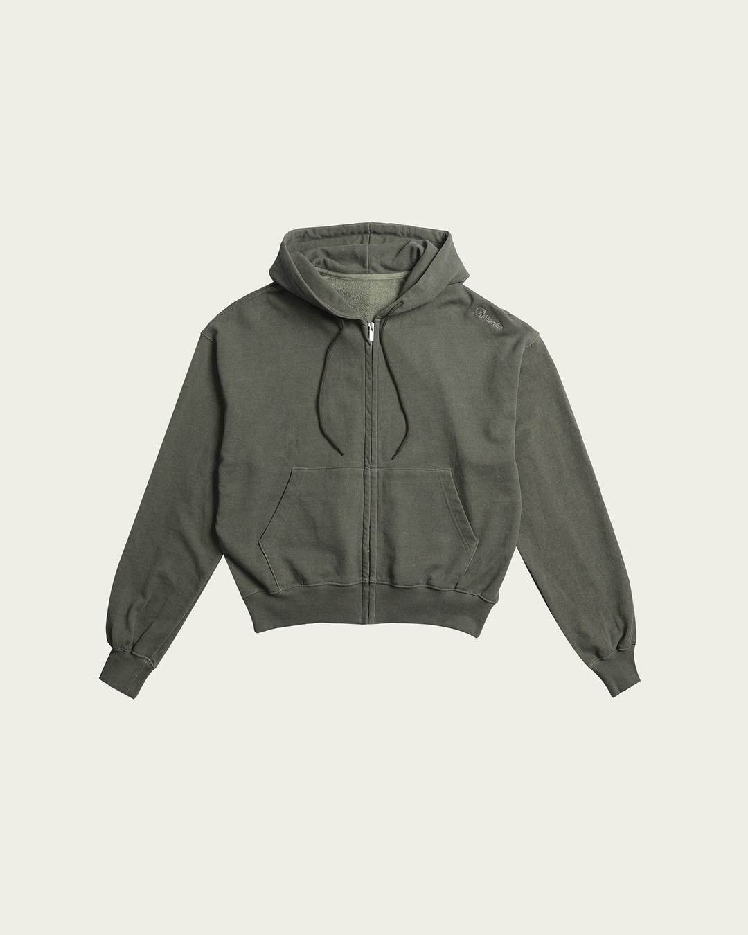 (3차) Riel Hoody Zip-up - Khaki
