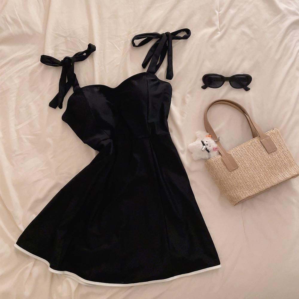 [44-88] 부티르 스커트 모노키니 어깨리본 원피스 수영복 빅사이즈 호캉스 바캉스