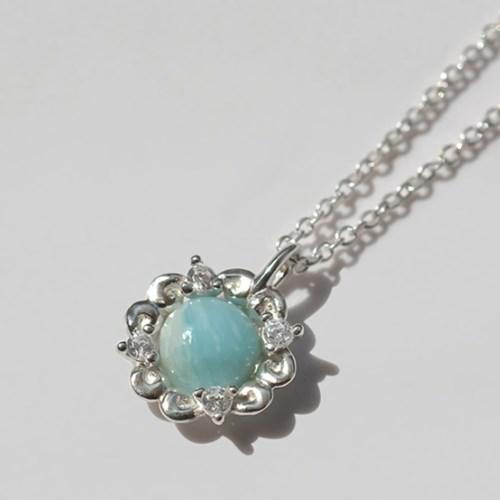 여성 액세서리 데일리 라리마 천연원석 목걸이