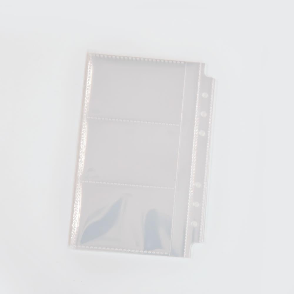 6공 다이어리 A6 클리어 파일 3단분리형 포카 바인더 단면 보관 속지 스티커  10매 후르츠 지퍼용