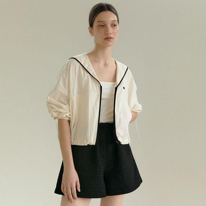 [재입고] MIKA sailor callar wind breaker jumper_IVORY