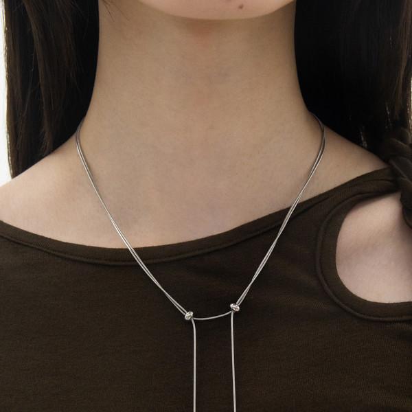Two-String Wire Slim Necklace