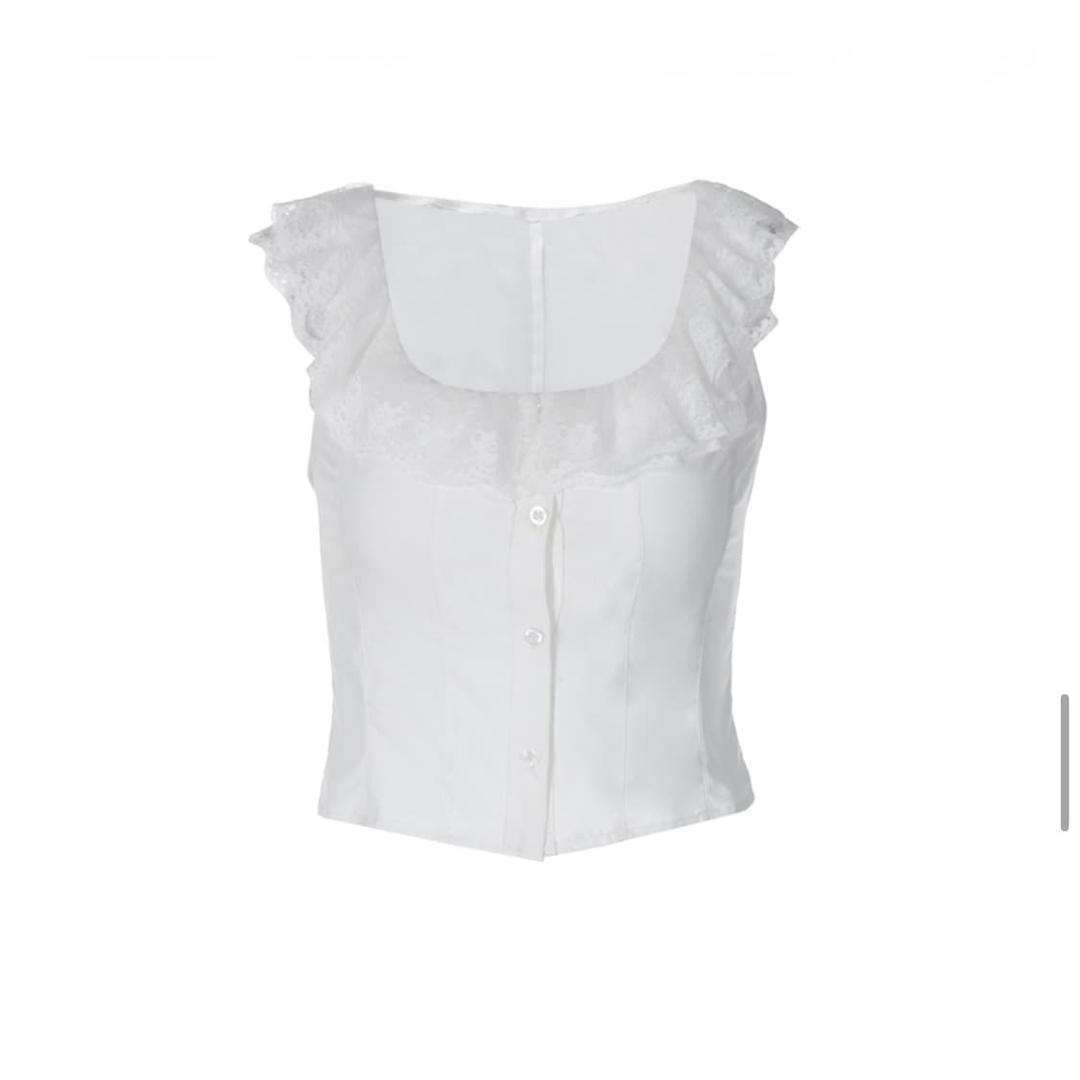 French style lace sleeveless | 후루츠패밀리