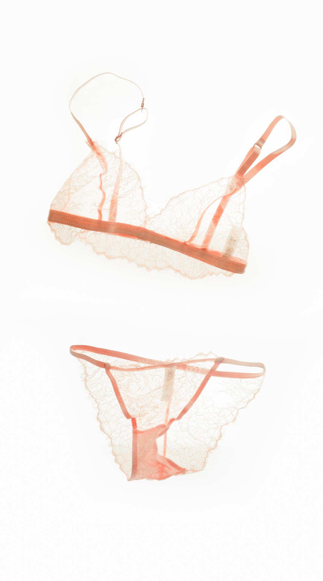 seethrough lingerie bralette set