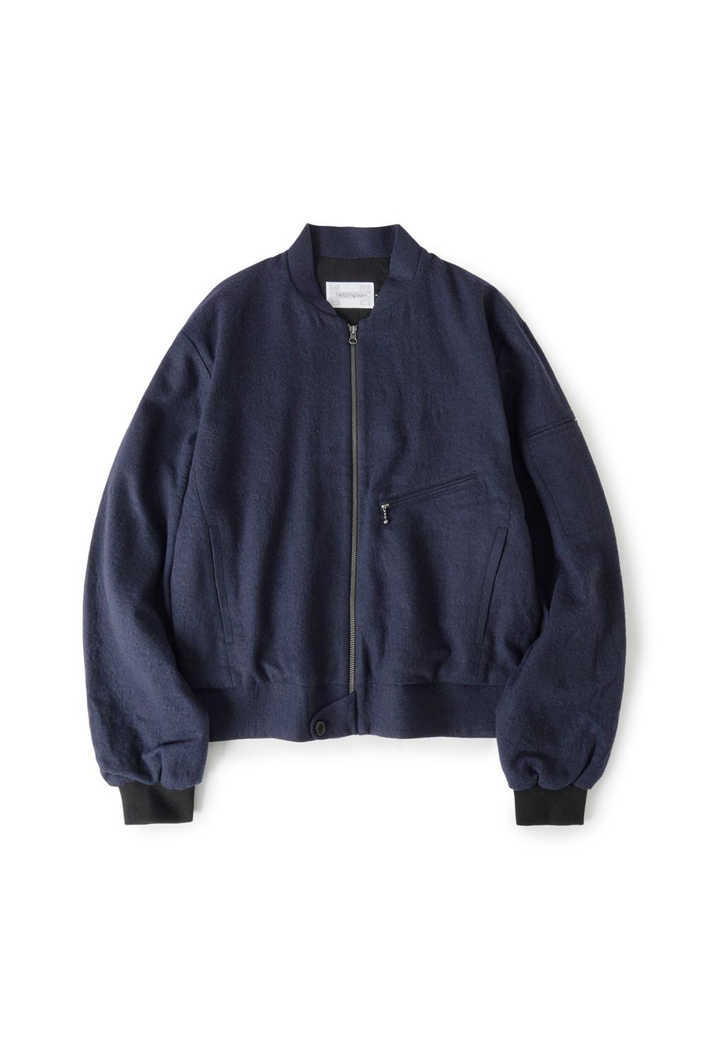 Hairy Bomber Jacket Dark Navy