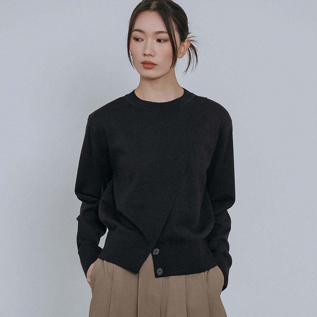 Oblique Knit Full Over
