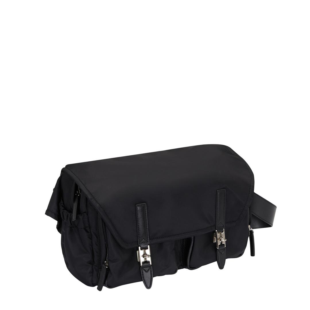 Hey Double Pocket Shoulder M (헤이 더블 포켓 숄더 미듐) Black