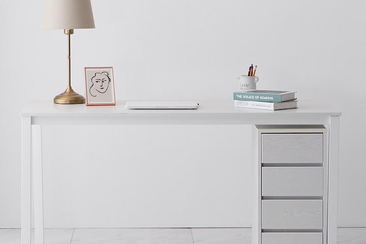 [모니터받침대증정]리움베이직 1000/1200/1400 컴퓨터책상/테이블