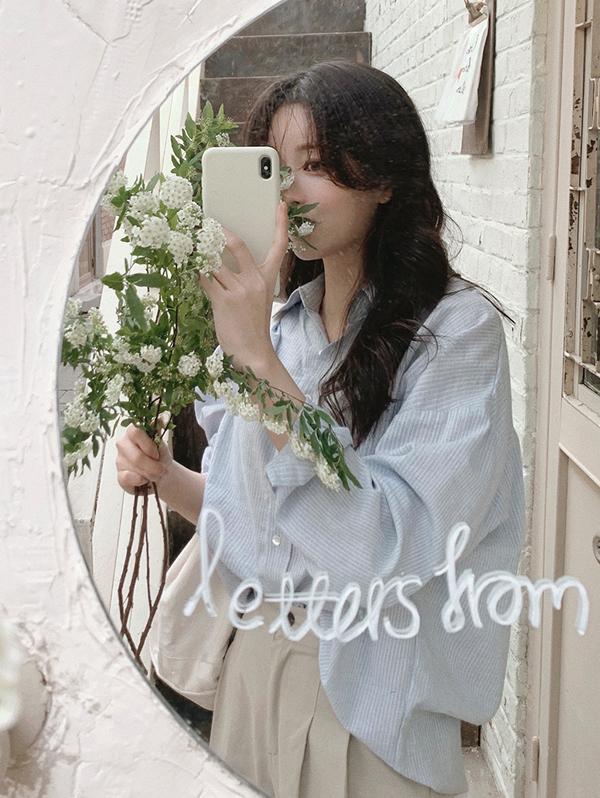 슬로우앤드 [인생셔츠!/무료배송] #SLOWMADE. 에버 스트라이프 셔츠 - 2 color