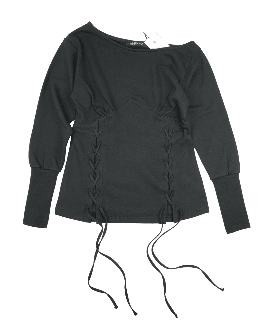 CORSET ONE SHOULDER MTM [black]