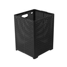 깔끔백서 접이식 라탄 패턴 빨래바구니 1개