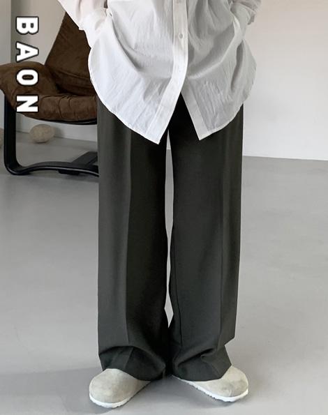 [BAON] 세밀 핀턱 슬랙스 (3color)
