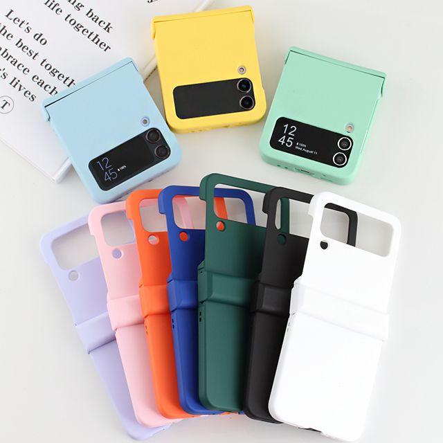 [z플립5추가] 파스텔 제트플립 힌지 케이스 지문방지 보호 커버 플립3 Z플립4 갤럭시 지플립4 지플립3 지플립5 제트플립5