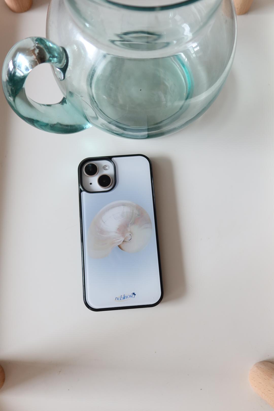 white shell glass bumper case