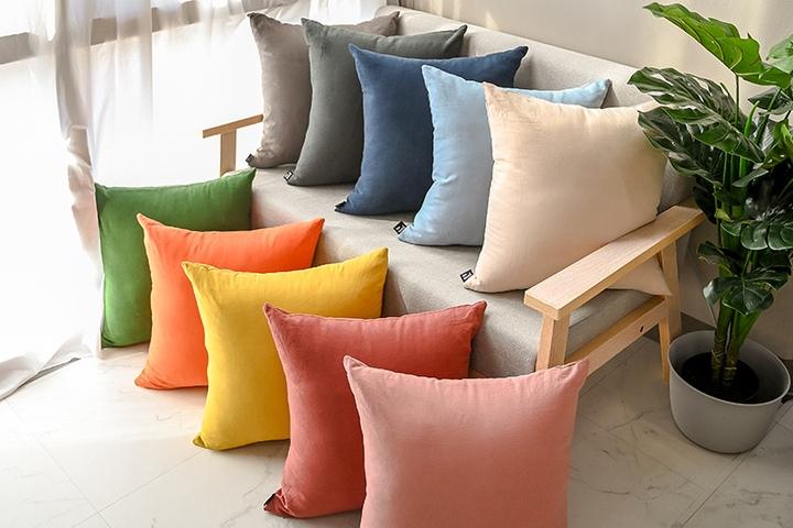 올리비아 린넨 쿠션 방석 10colors, 4size