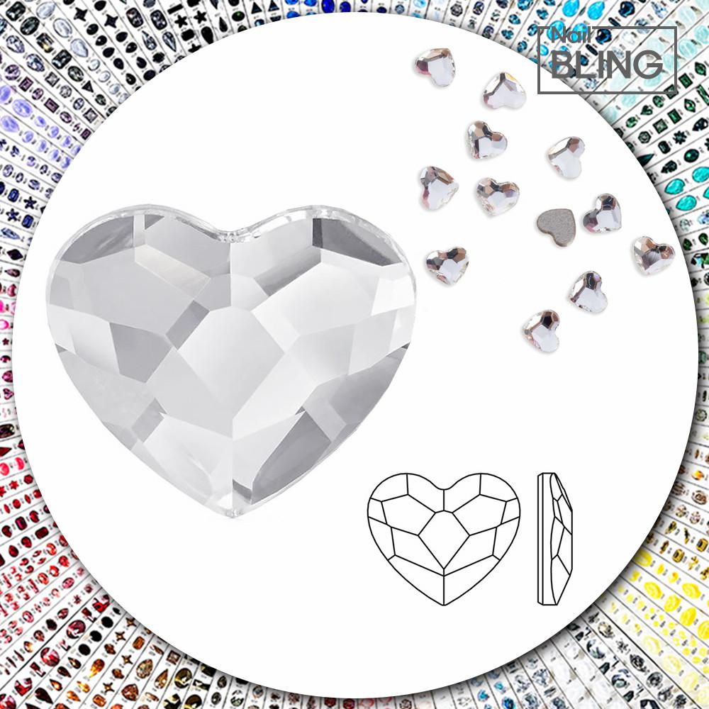 오스트리아 크리스탈 2808 하트 크리스탈 3mm 10개입 젤네일스톤 네일파츠