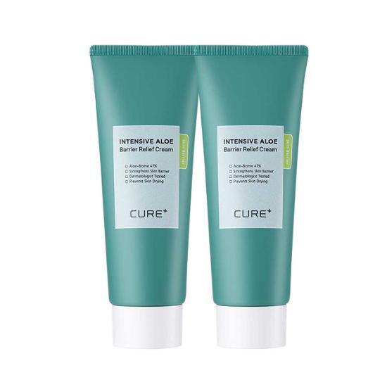 김정문알로에 큐어 인텐시브 알로에 배리어 릴리프 크림 100g 1+1기획