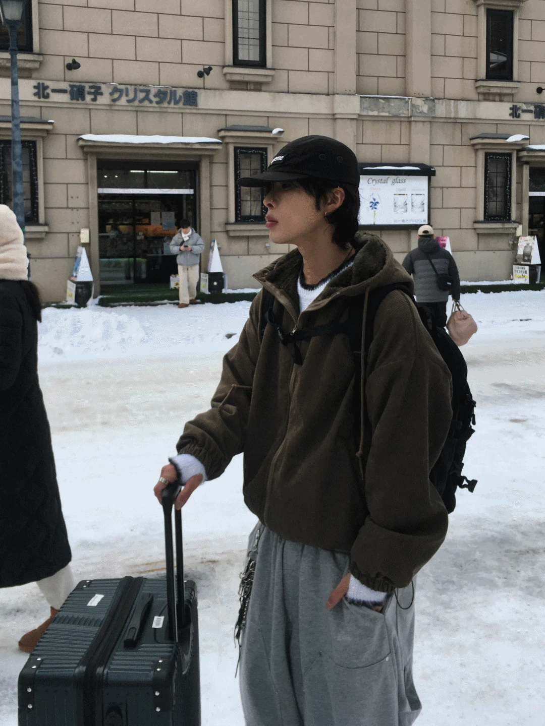(안감 퍼) GR 코듀로이 퍼 후드 점퍼