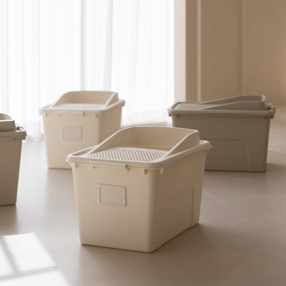 밀크 고양이 대형 화장실 배변통 72L