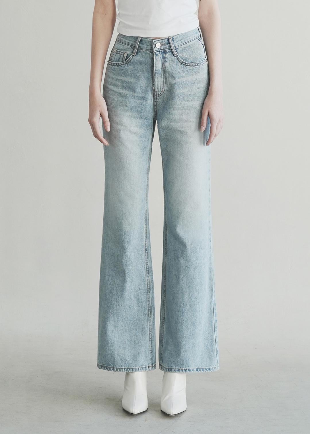 [-6cm 숏버전 추가] W1001 부츠컷 데님 팬츠_연청