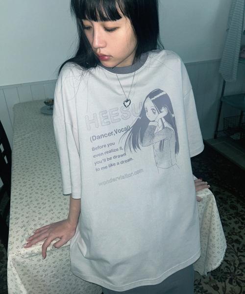 HEESU pfp Overfit T-shirt [Grey]