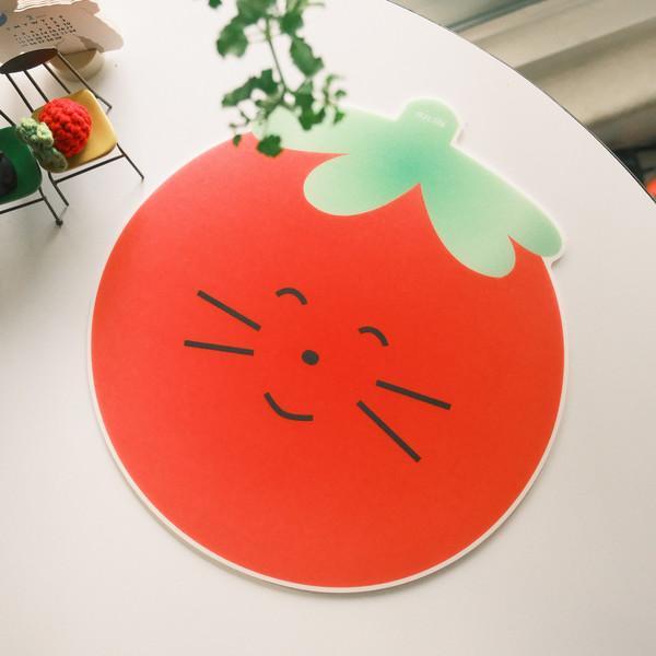 [마우스 패드] 동글동글 토마토 네코!