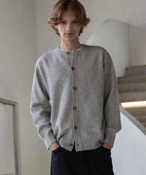 컴포트 라운드넥 가디건 [그레이]